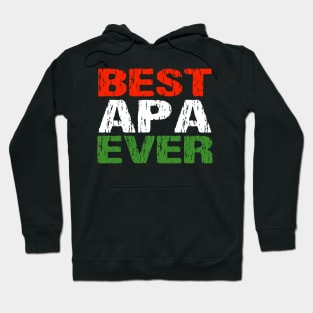 Hungarian Dad Best Apa Ever Father Apa Hungary Flag Distressed Hoodie